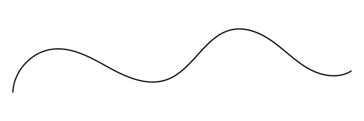 and drawn curve line vector set. Abstract swirl and curve line. One continuous squiggle line. Curve wave seamless pattern. Swirl and wave Line, Vector illustration.