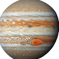 3d realistic jupiter planet high resolution space exploration transparent background