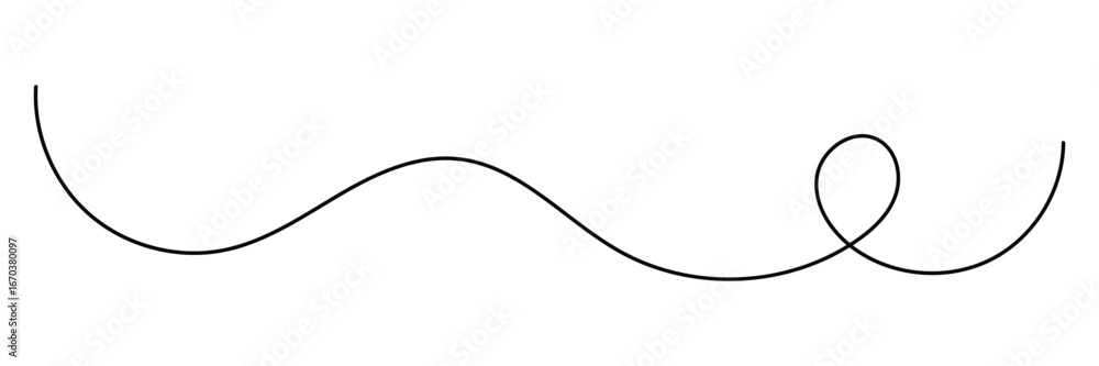 Poster curved single line. minimalist squiggle line. thin line wavy abstract background. seamless pattern d