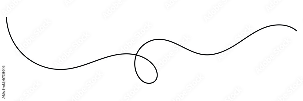 Poster curved single line. minimalist squiggle line. thin line wavy abstract background. seamless pattern d