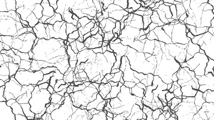 Distressed cracked plaster wall vintage background. White grey marble cracked wall surface texture. 