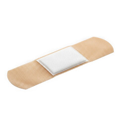 3d realistic adhesive bandage for first aid and medical use transparent background