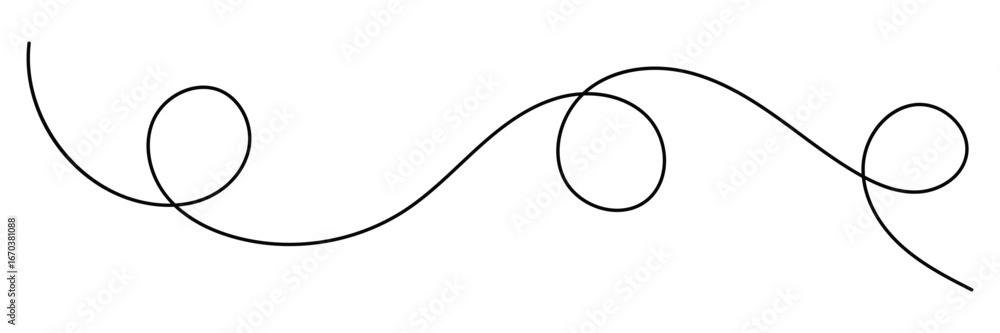 Poster curve wave seamless pattern. wavy line with flowing curves. squiggle line. abstract hand drawn curve