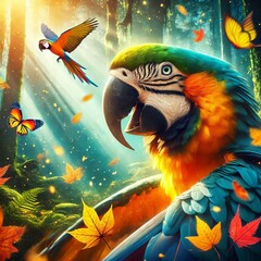 Macaw In of their beauty