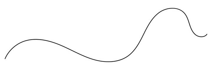 Curve wave seamless pattern. Squiggle, loopy thread, line vector. Wavy, waving, line. Undulating abstract background. Vector illustration.