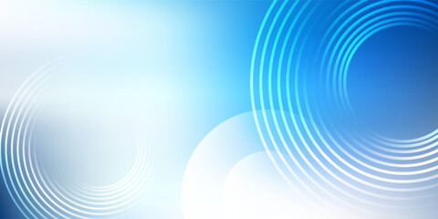 Abstract blue background with gradient and circular wave patterns. Modern vector design ideal for technology, business, presentation, and digital themes.