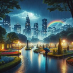 Rainy City at night (3)