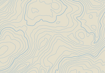 Topographic map background with altitude lines. Abstract terrain topography with elevation levels of the relief