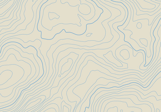 Topographic map background with altitude lines. Abstract terrain topography with elevation levels of the relief