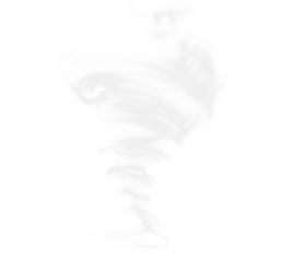 PNG dynamic spiral tornado motion with radiant glowing particles, twisting light beams, swirling transparent stream, and energy effects
