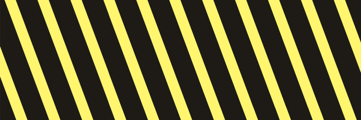 Warning yellow black diagonal stripes line. Safety stripe warning caution hazard danger road vector sign symbol.  Vector illustration.
