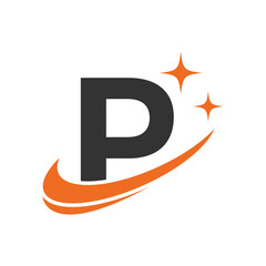 Letter P logo, P logo, AI logo set, modern and minimal design, tech-inspired, colorful icons and symbols, suitable for artificial intelligence, innovation, branding, startups, and digital identity.