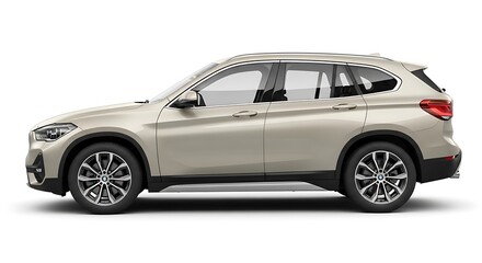 Naklejka premium Beige SUV side profile