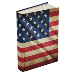 Book with American flag cover