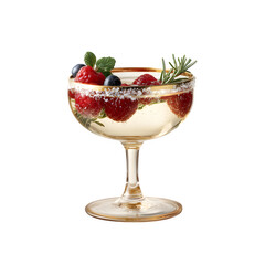 Raspberry Cocktail in Coupe Glass