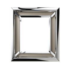 silver frame isolated on PNG