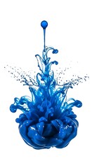 Abstract blue liquid splash