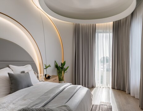 singapore hdb bedroom arch furniture white and grey colors clean matte finishing zoom detail angle bright lighting