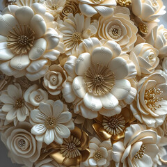 abstract background with flowers