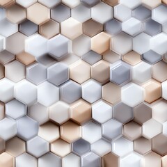 Fototapeta premium Seamless Pattern Seamless hexagonal pattern in soft colors.