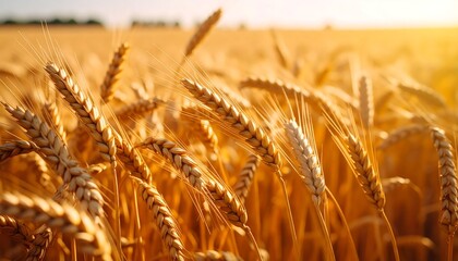 Golden wheat field at sunset (1)