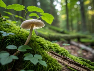 mushrooms in the forest