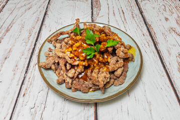 The main characteristic of Chinese food in Western restaurants