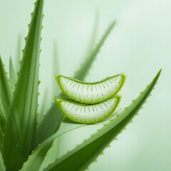 Naklejka premium aloe vera plant