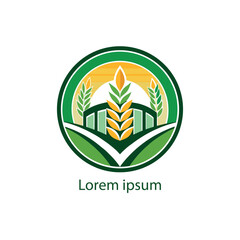 agriculture logo design vector 