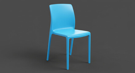 Obraz premium Stunning modern blue chair design for stylish homes and offices seeking a vibrant contemporary aesthetic