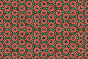 Seamless Fabric Interior Endless Cloth Perspective Shape Tile Symmetric Graphic Luxury Visual Fashion Design Texture Art Background Wallpaper Template Geometric Textile Digital Decoration Pattern.