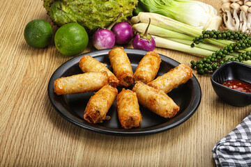 Vietnamese cuisine fried spring roll
