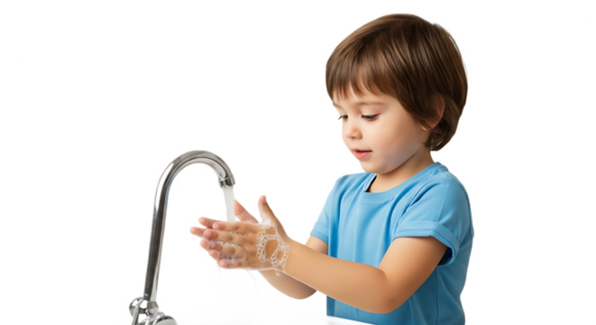 Little Kid Washing Hands
