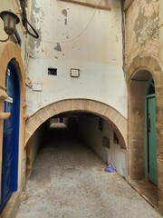 narrow low tunnel essaouira 