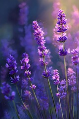 field of lavender. Selective focus.