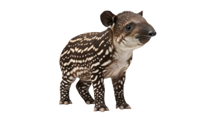 Tapirbaby auf transparentem Hintergrund; PNG