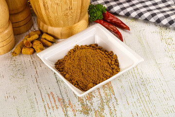 Indian cuisine - curry powder for culinary