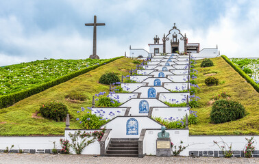 Our Lady of Peace Chapel (Ermida de Nossa Senhora da Paz) in Vila Franca do Campo, Sao Miguel island, Azores, Portugal.