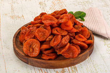 Dry sweet ripe aprocots heap