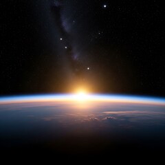 Earth sunrise from space (4)