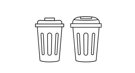 waste bin silhouette, bin flat icon, garbage icon, recycling icon, delete trash icon, dustbin clipart, waste container vector, bin pictogram, trash can isolated, rubbish icon, bin symbol, waste dispos