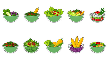 veggie bowl illustration, cartoon healthy meal, salad sketch cartoon, vegetarian food cartoon, salad art, salad with dressing cartoon, salad outline drawing, salad bowl doodle, salad graphic, cartoon 