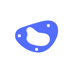 vector illustration of a blue bird