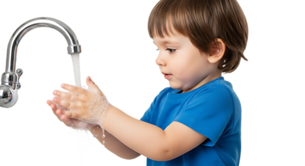 Little Kid Washing Hands
