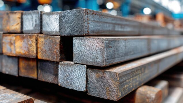 Stacked metal squares in a factory (1)