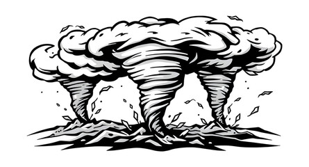 cyclone silhouette, rotating wind icon, natural disaster icon, weather hazard icon, storm warning icon, cyclone swirl vector, cyclone logo design, stormy wind icon, climate change icon, cyclone graphi