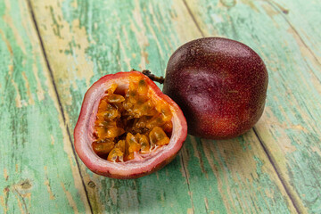 Sweet juicy ripe tropical Maracuya