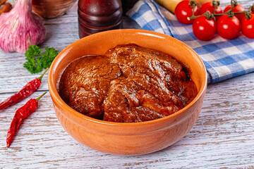 Indian chicken thights tikka massala