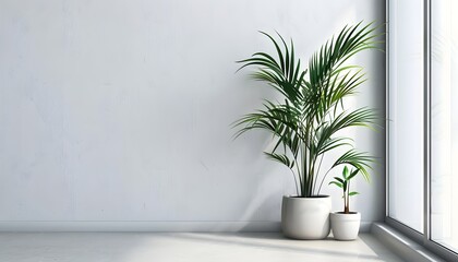 Houseplants and a minimalist space