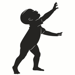 silhouette of a baby 